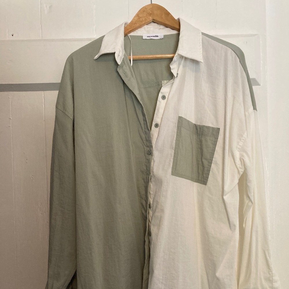 Colour block blouse